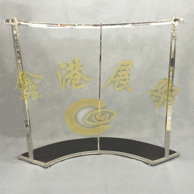 Half round stainless steel frame curved bar clothing display clothing boutique shelves