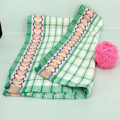 Manufacturer direct selling printed tea towel yarn-dyed checked printed fish tea towel 42*64CM.