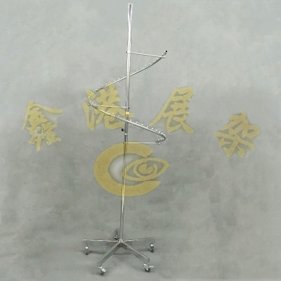 The snake hanger wraparound clothing display rack plating quality belt wheel can move