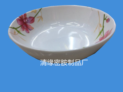 6 inch melamine bowl patterns of manufacturers selling a large inventory of Qing Yuan melamine products factory