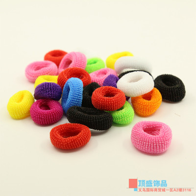 Children not to hurt the seamless Candy-colored nylon elastic hair bands