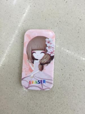 Students dream flower girl style cartoon TPR high quality rubber eraser rubber