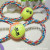 Foreign trade original 8-shaped with a brush rope tennis toys dog toy cotton rope dog toy