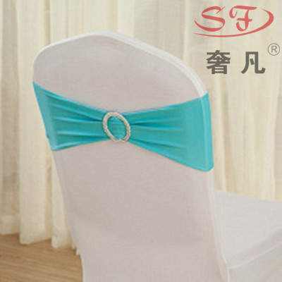 Free line type bowknot belt buckle elastic band set decoration wedding flower chair chair