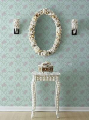 Pearl metal texture, style is more introverted than gold, elegant and fresh flowers