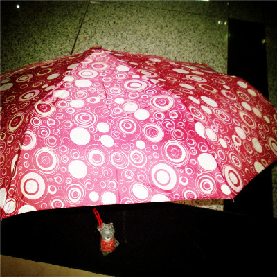 Full-Automatic Circle Umbrella Triple Folding Umbrella Folding Umbrella High-End Sunny Umbrella Creative Wind Shielding Umbrella
