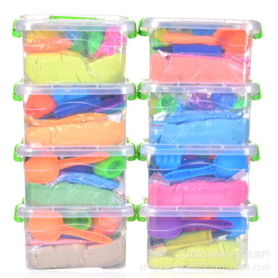Space color clay artificial rubber clay Mars sand 4 catties box set for children's educational toys