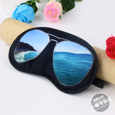 Travel necessary  sunglasses pattern eye mask cold and hot compress eye mask  tiredness blinkers