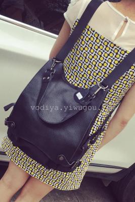 2015 winter leisure Oxford cloth multifunctional bangalor large leather ladies backpack Mommy