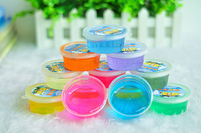 Crystal clay color clay stretch strong flexibility big DIY non-toxic rubber clay super light clay jelly mud