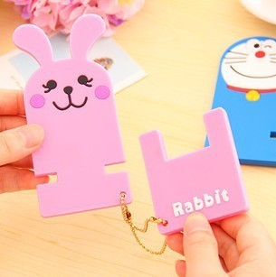 Rubber mobile phone holder for cartoon animals