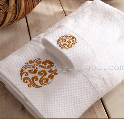 5. Zheng hao hotel products pure color sports towel hotel bath towel cotton plus five-star hotel bath towel