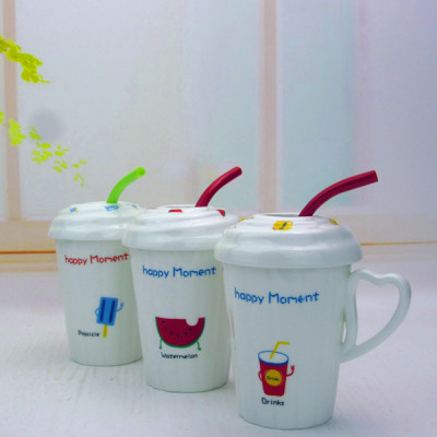 The new creative ceramic cup Taobao stars buck simple personality Coffee Mug Cup