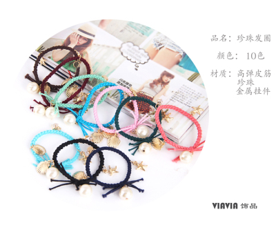 Knotted Hair Ring Bow High Elasticity Korean Head Rope New Color Rubber Band Hairtie Wholesale