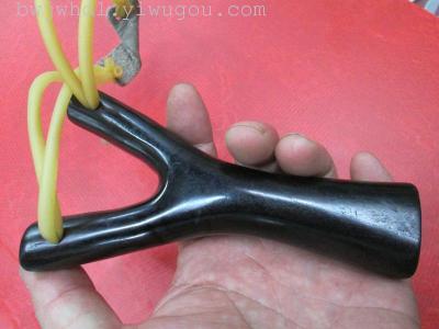 Wholesale, retail, high-end outdoor toys ebony tree slingshot fork
