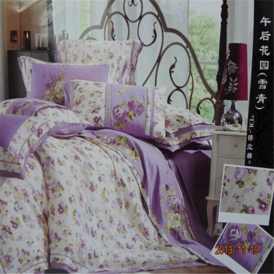 Silk Jacquard bedding four piece cotton set produced from the OEM