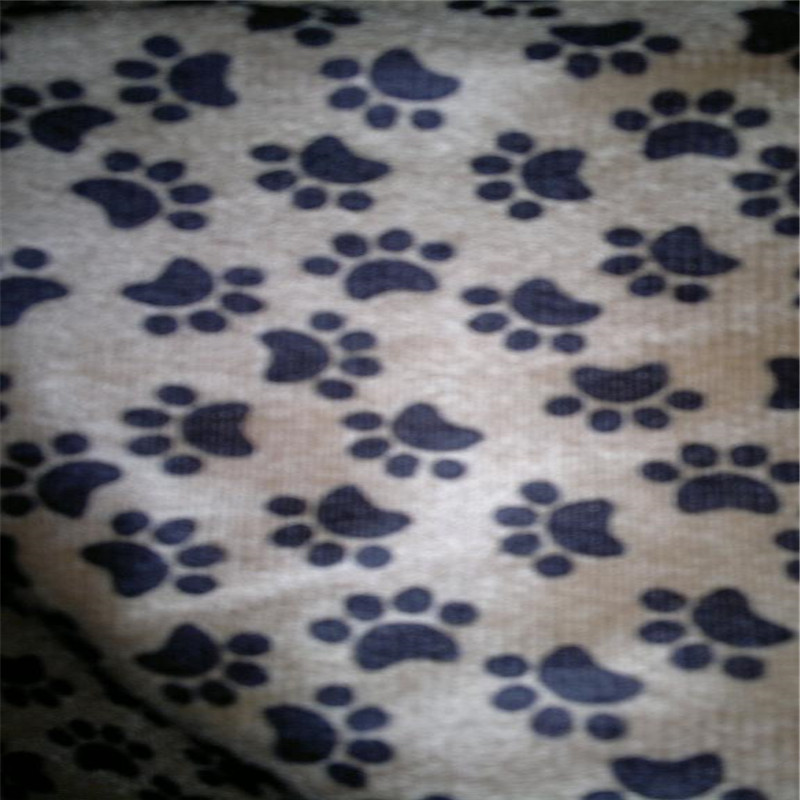 短毛绒印花 猫爪短毛绒 格子印花短毛绒