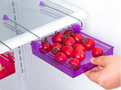 Refrigerator rack drawer type storage rack multifunctional refrigerator refrigerator cabinet rack creative layer