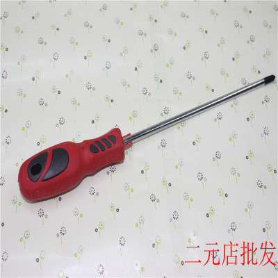 8 inch red handle cross screwdriver, digital maintenance tool 2 yuan small commodity wholesale