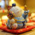 Fuyuan cat 8-inch and wind ceramic fortune cat man cat piggy bank