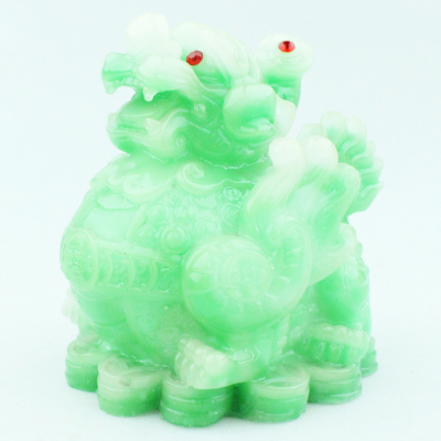 Ten yuan shop Distribution ornaments boutique resin handicraft imitation jade ornaments jade brave new
