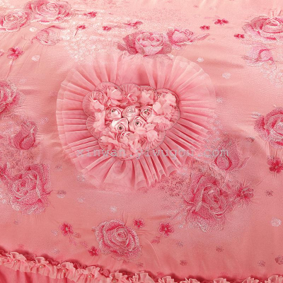 Pink Korean version of wedding princess style 78 pieces