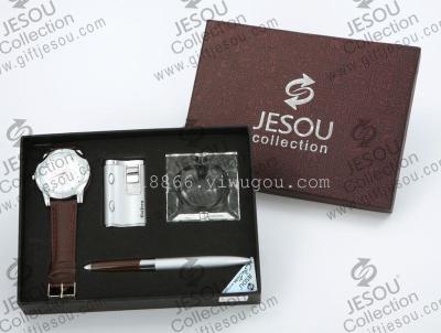 JESOU gift box premium gift set business pen lighter ashtray