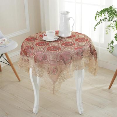 [after] wave crafts high-grade red European style cloth embroidered tablecloth tablecloths made