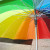 Korean Style Trendy 16 Colors Rainbow Umbrella Super Strong Windproof Sunny Umbrella Men and Women Umbrella