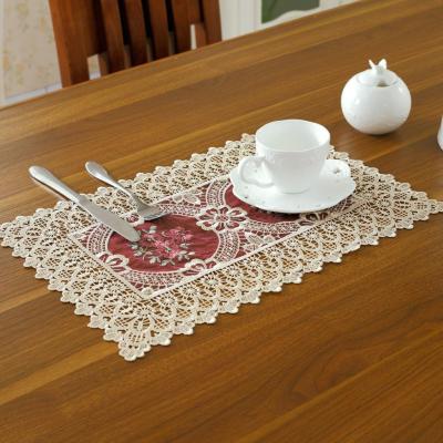 [waves] European high-grade crafts Satin openwork embroidery table cloth gift table cloth tablecloth