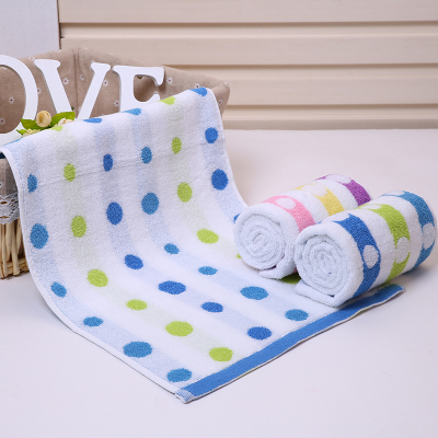 Pure cotton non twist towel yarn jacquard towel soft water absorbent towel