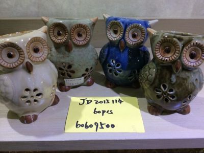 JD2015114 ceramic owl? Plug in electric incense burner