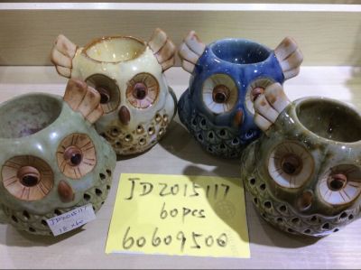 JD2015117 ceramic owl? Plug in electric incense burner