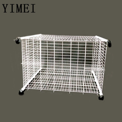 Wrought iron spray coat clothes basket rack clothes placed promotional items
