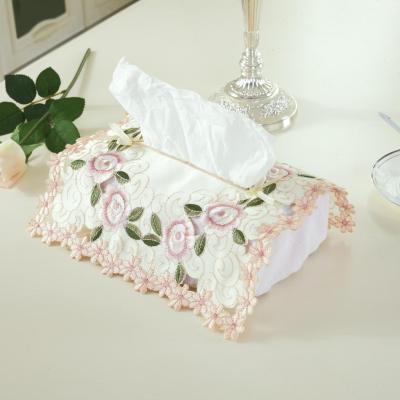 [waves] European garden crafts Satin Embroidered Tablecloth tablecloths custom paper towel box