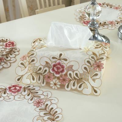 [waves] European embroidery crafts box embroidered tablecloth Custom Embroidered Tablecloth