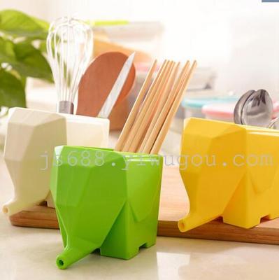 Baby elephant elephant creative chopsticks kitchen storage boxes the drain box cutlery storage Cup toothbrush holder
