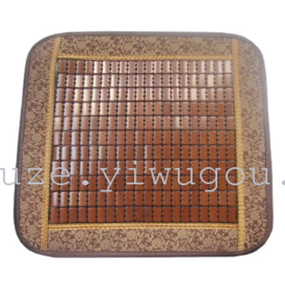 Car bamboo cushion square mat 45*45 mahjong square three-piece seat cushion.