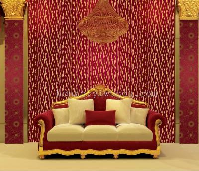 Gold foil wallpaper, widely applicable to Gaestgiveriet Hotel sauna club and KTV living room backdrop
