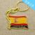 Foreign trade Spanish flag key ring gift creative key ring