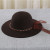 Parent-Child Chain Ribbon Bowknot Wide Brim Hat Autumn and Winter Woolen round Cap Hat