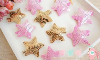 Nose clip gold star children's jewelry hairpin explosion Gymboree Mens Hair Barrettes wholesale