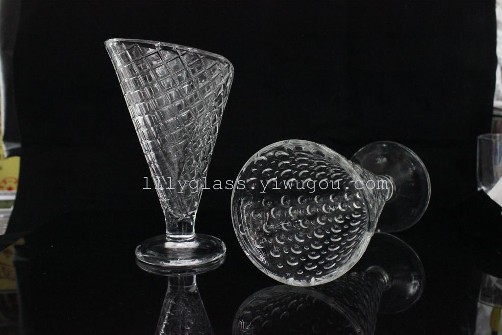 冰淇淋杯 玻璃冰激凌杯 刨冰碗 水果沙拉杯 雪糕球杯厂家直销