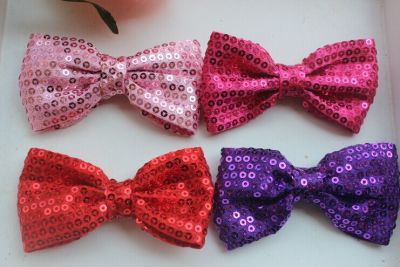 Big bow sequins sparkling all clip 4 color embroidery beads all-match 8.5CM