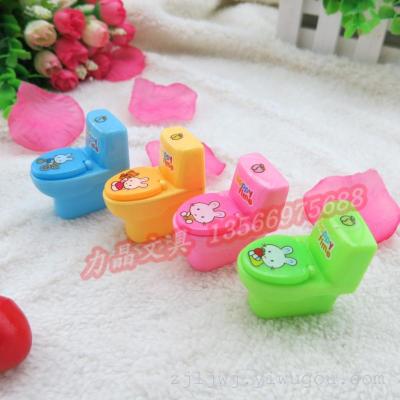 Korean creative rabbit pencil sharpener pencil knife with a rubber plastic toilet other student activities