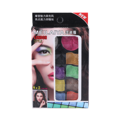 The 8288 eye beauty Eliya 10 Color Eyeshadow Eyeshadow anti blooming essential makeup