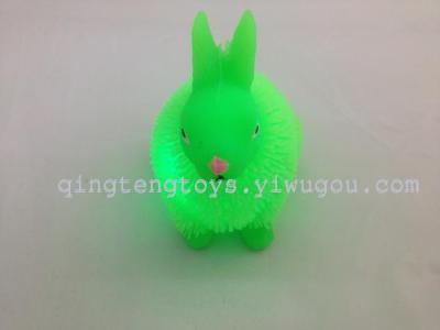 Manufacturers selling Wool Rabbit plush toys Mao Maoqiu TPR flash flash Maomao