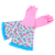 New PVC Thermal Gloves Waterproof Cleaning Gloves Kitchen Rubber Gloves a-1