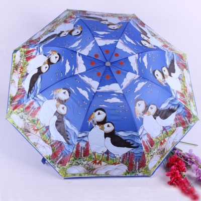 Exquisite Printing Triple Folding Umbrella High Quality Advertising Umbrella Dual-Use Gift Umbrella Light Umbrella