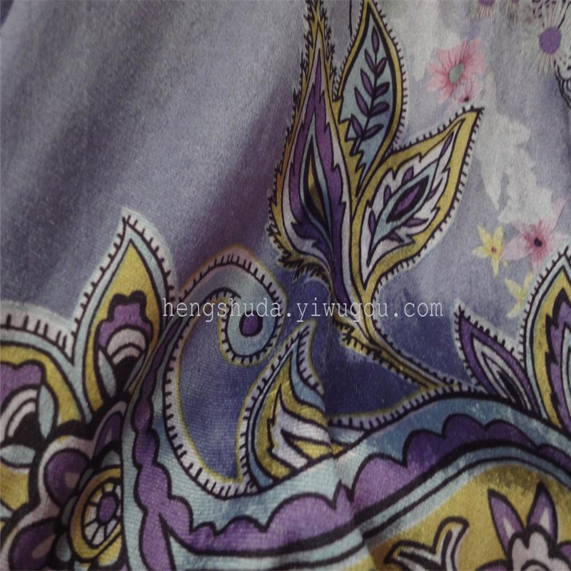 厂家直销印花绒布 家居家装装饰布料